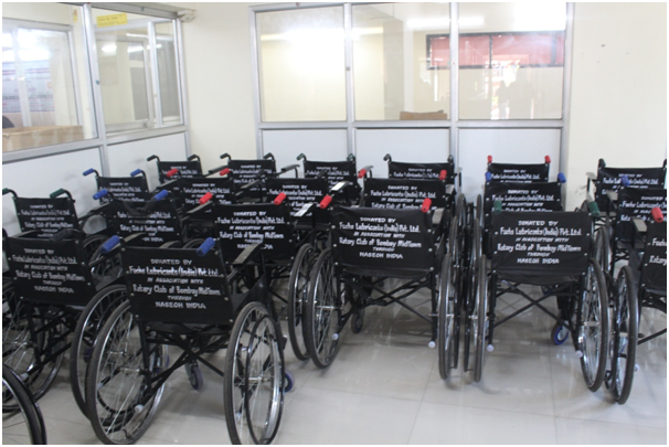 Distribution of Assistive Mobility Appliances to the Identified Needy Persons with Disabilities on 22nd March 2026 at Kalyan Sponsored by Fuchs Lubricant (India) Pvt. Ltd.